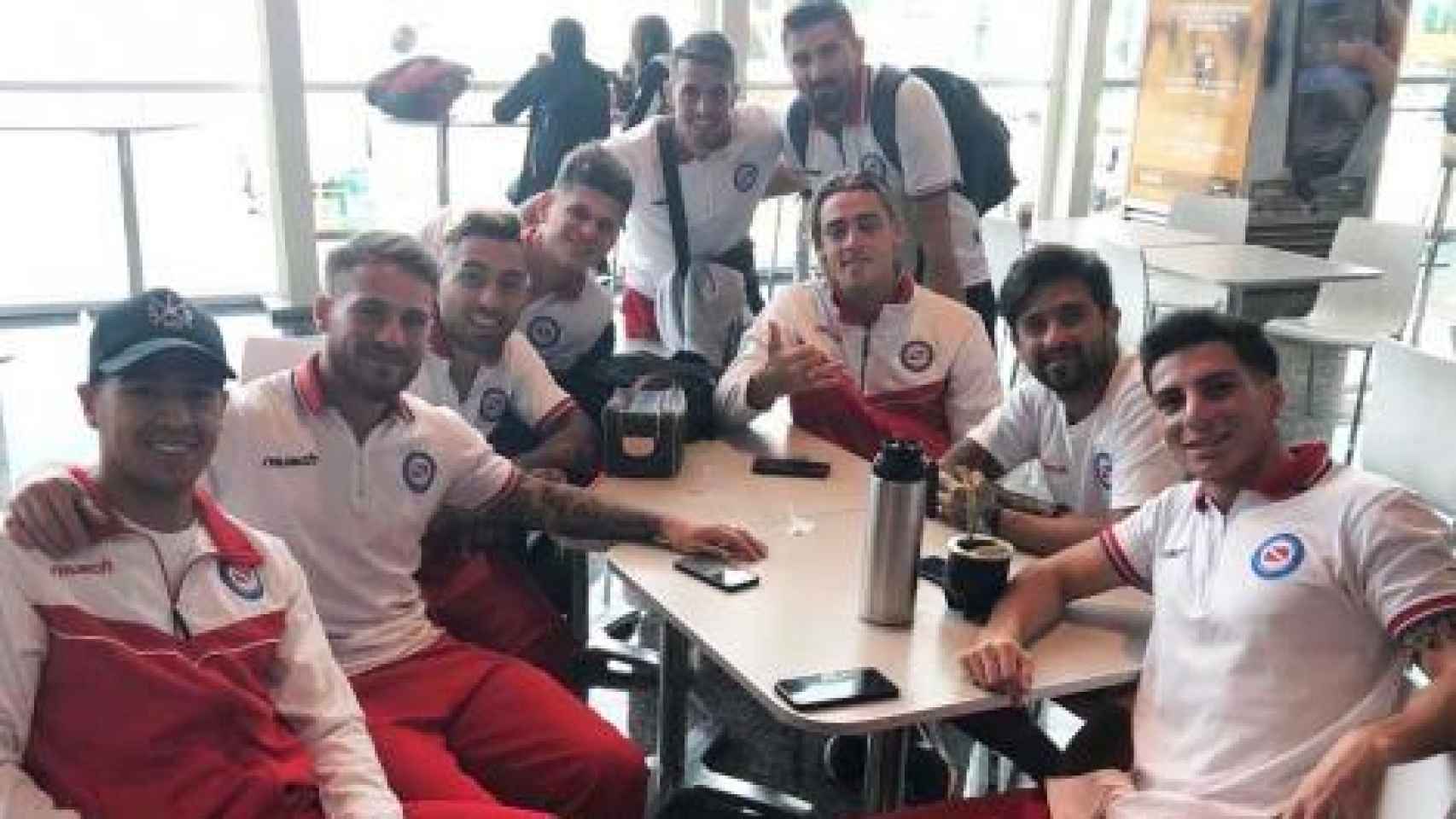 Jugadores de Argentinos Juniors en su hotel de Mérida, en Venezuela. Foto: tn.com.ar