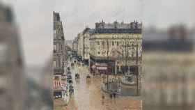 'Rue Saint-Honoré por la tarde. Efecto de lluvia' (Camille Pissarro).