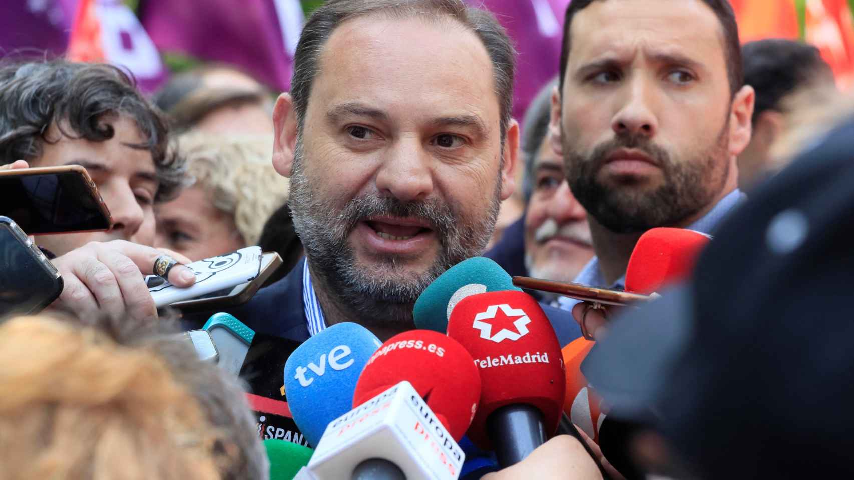 El secretario de Organización del PSOE y ministro de Fomento en funciones, José Luis Ábalos.