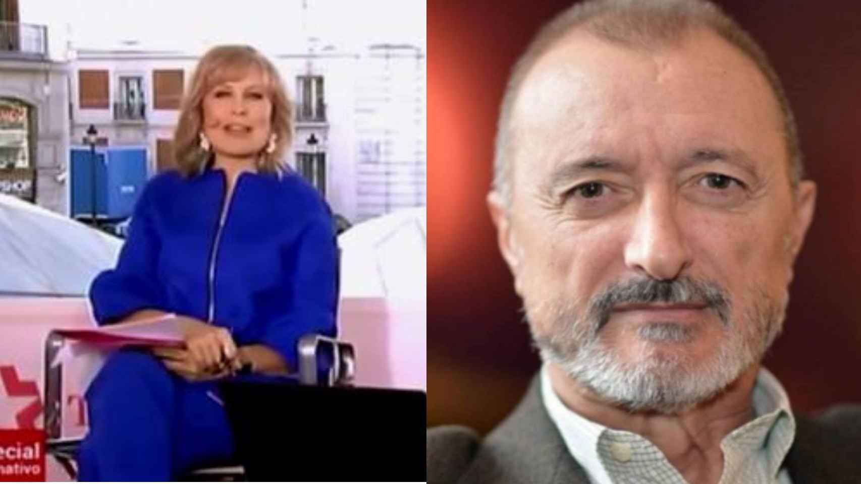 María Rey y Arturo Pérez-Reverte.