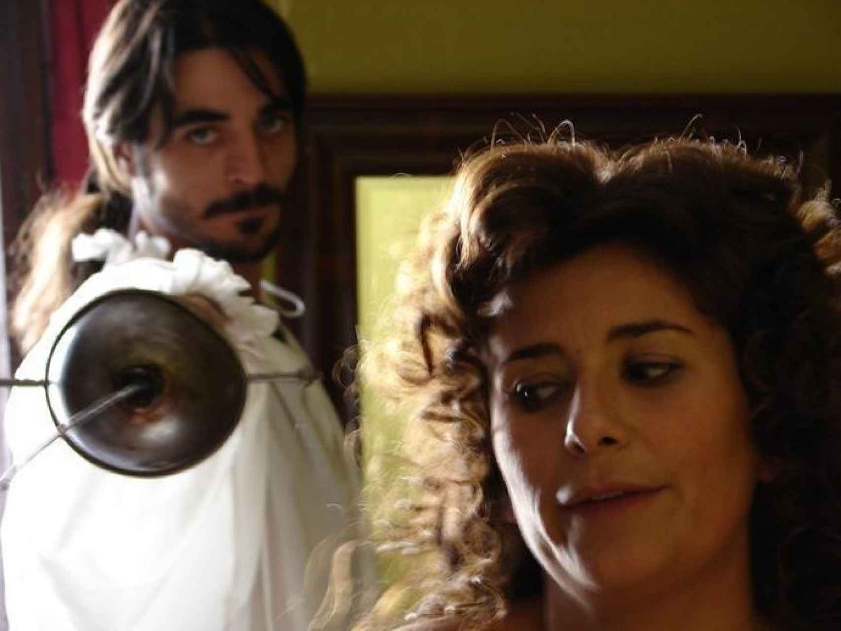Gema López durante la grabación del corto 'El Tercer Día'.