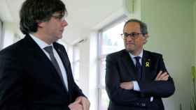 El presidente de la Generalitat, Quim Torra, junto al expresident Carles Puigdemont.