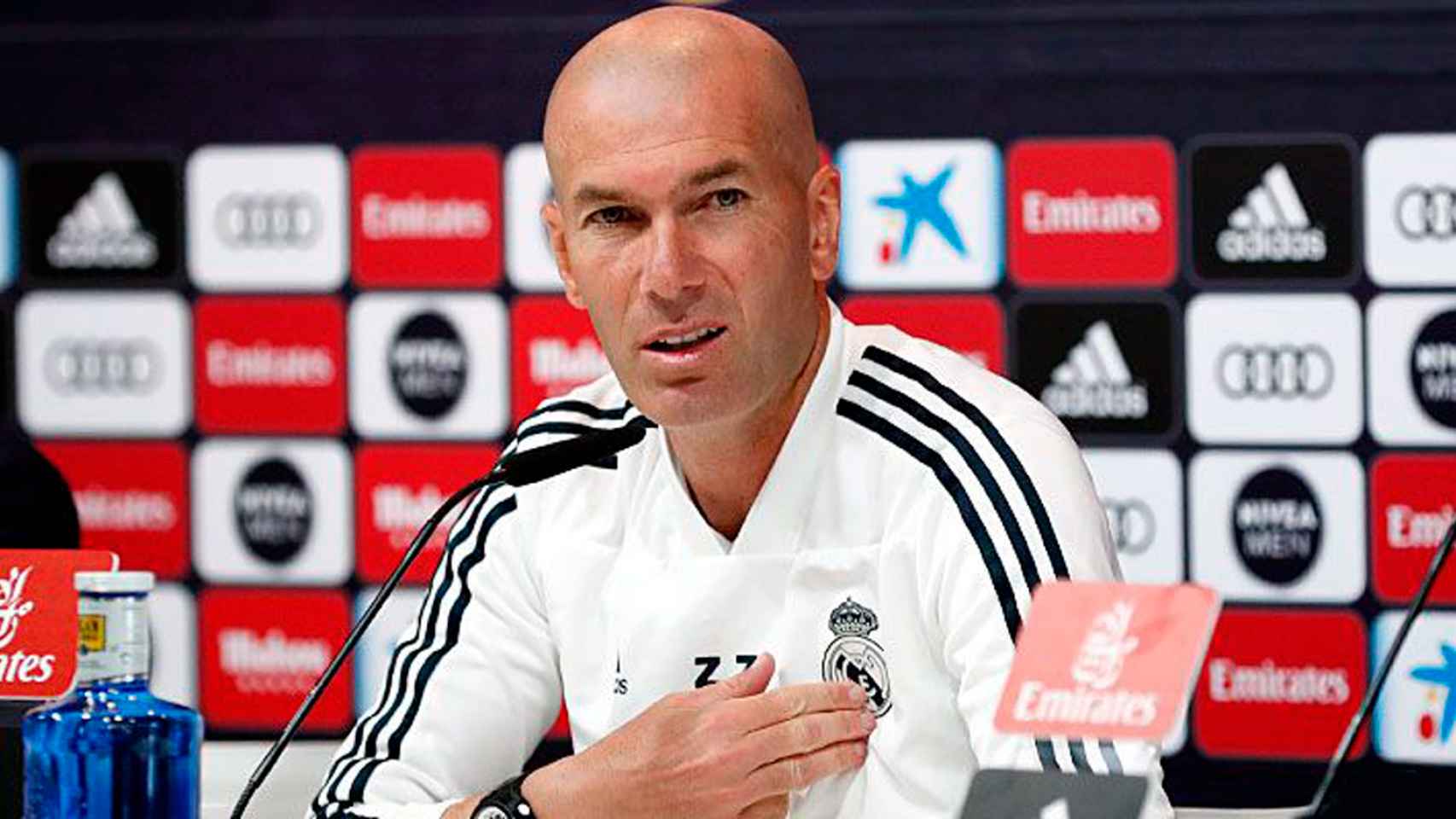 Zinedine  Zidane, en rueda de prensa