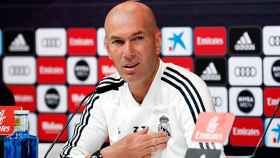 Zinedine  Zidane, en rueda de prensa