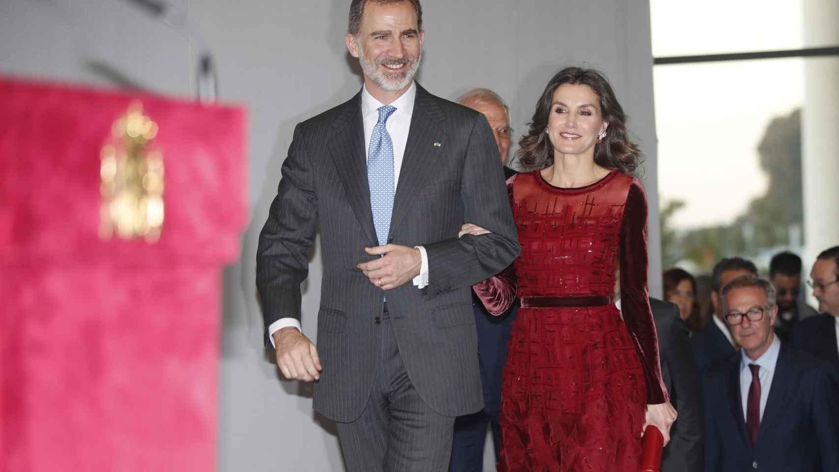 Los reyes de España en un acto oficial en febrero de 2019.