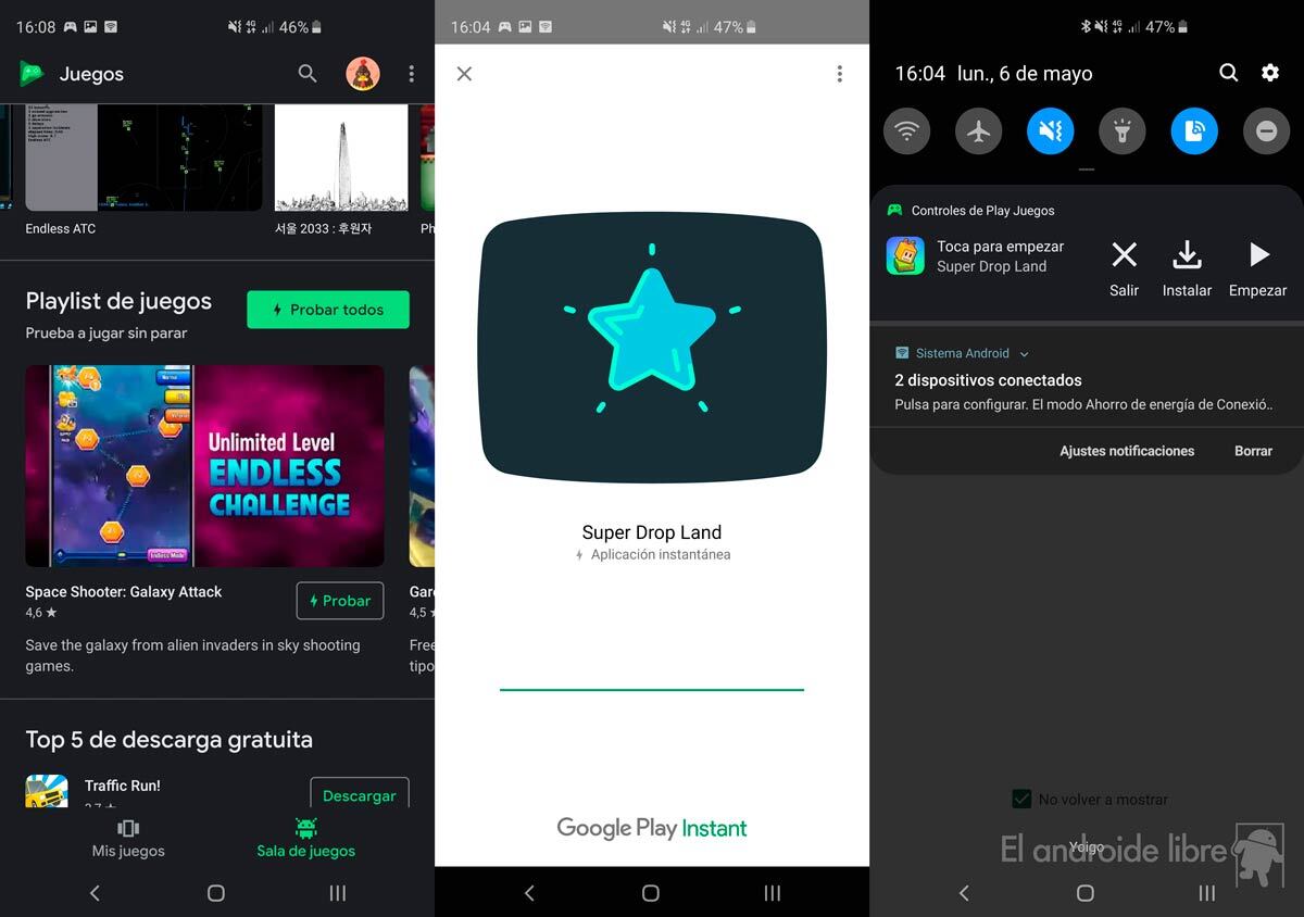 Google Play Juegos lanza 'Playlists': así puedes jugar sin parar a una  selección juegos instantáneos