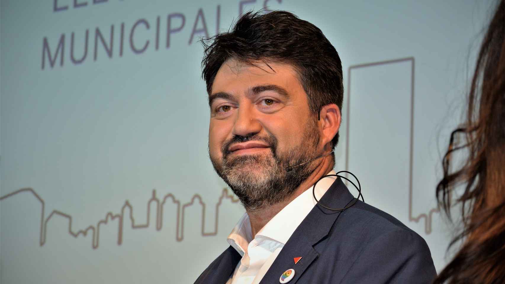 Carlos Sánchez Mato (IU), candidato de Madrid en Pie, al inicio del debate.