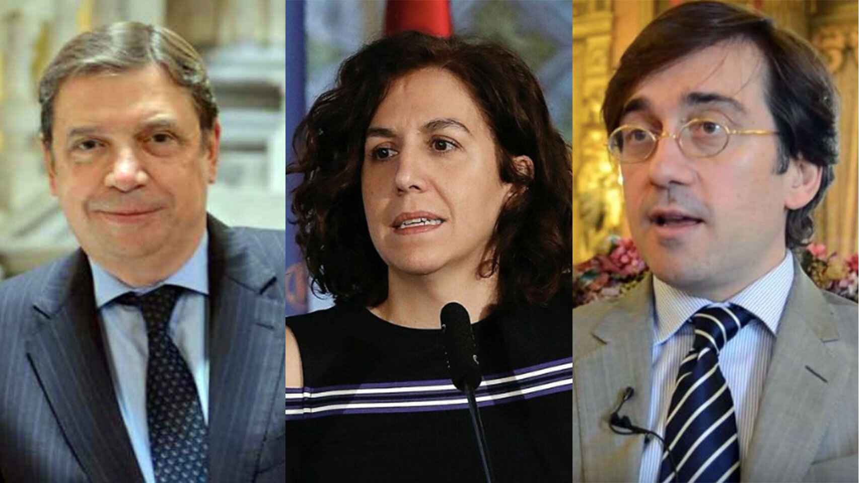 Planas, Lozano y Albares, tres de los posibles aspirantes a jefes de la diplomacia.
