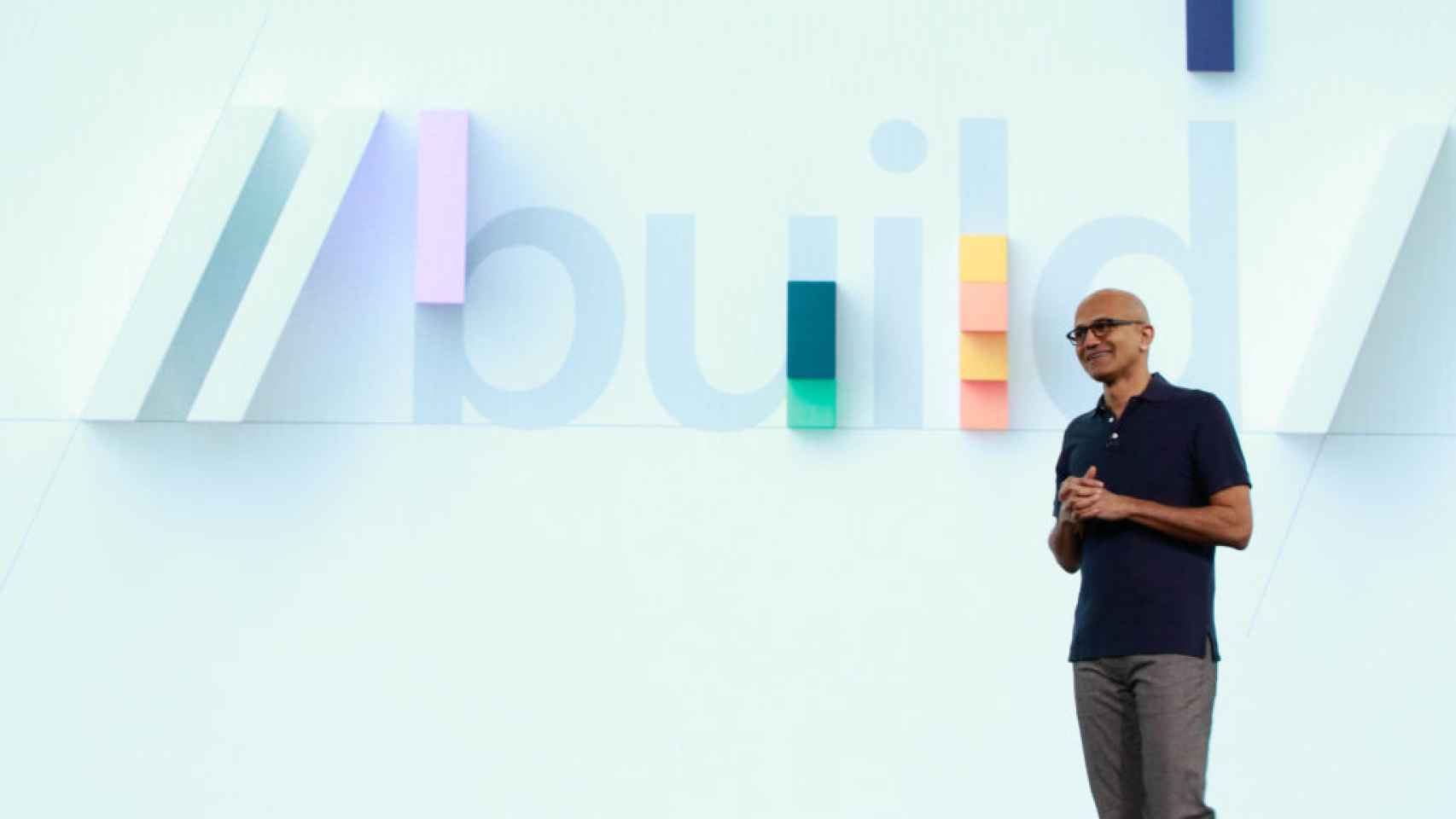 Satya Nadella, durante su intervención en Microsoft Build 2019