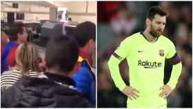 Los aficionados del Barcelona increpan a Messi