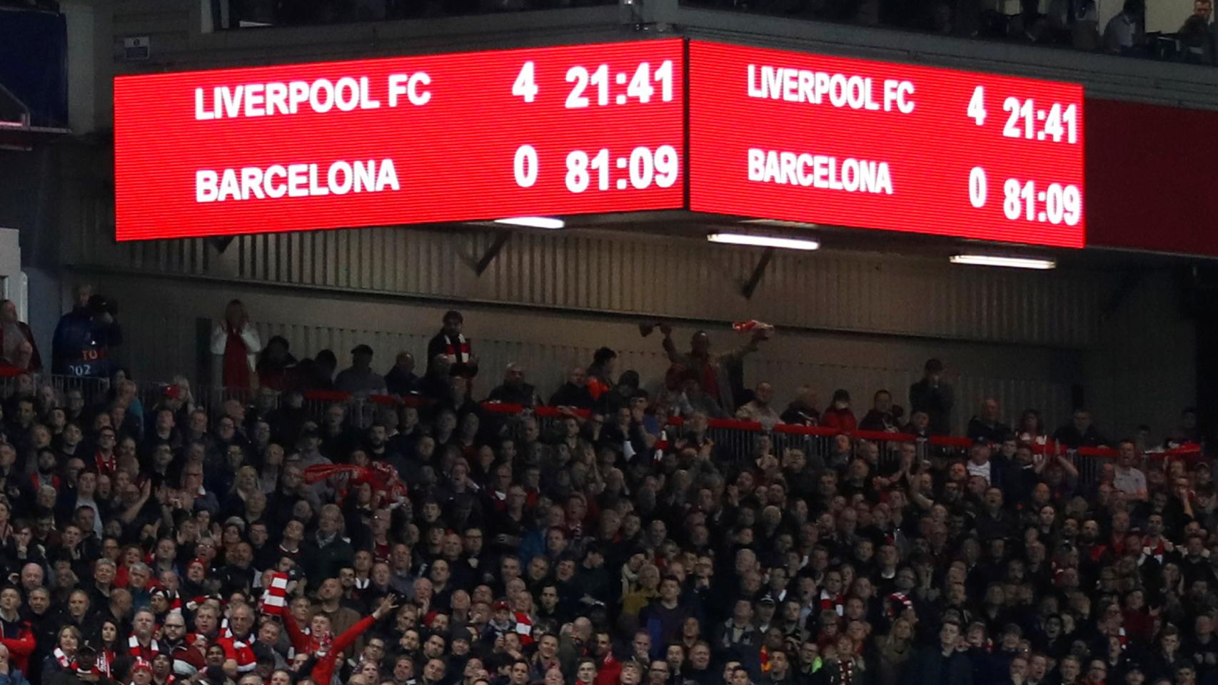 mejores imágenes de la remontada del Liverpool al Barça en las semifinales de Champions League