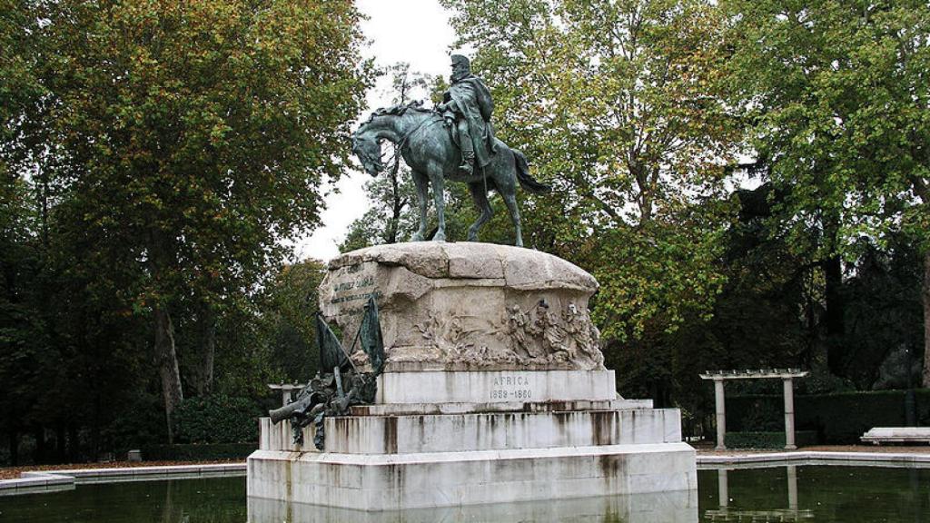Monumento al general Martínez Campos en el Parque del Retiro de Madrid.