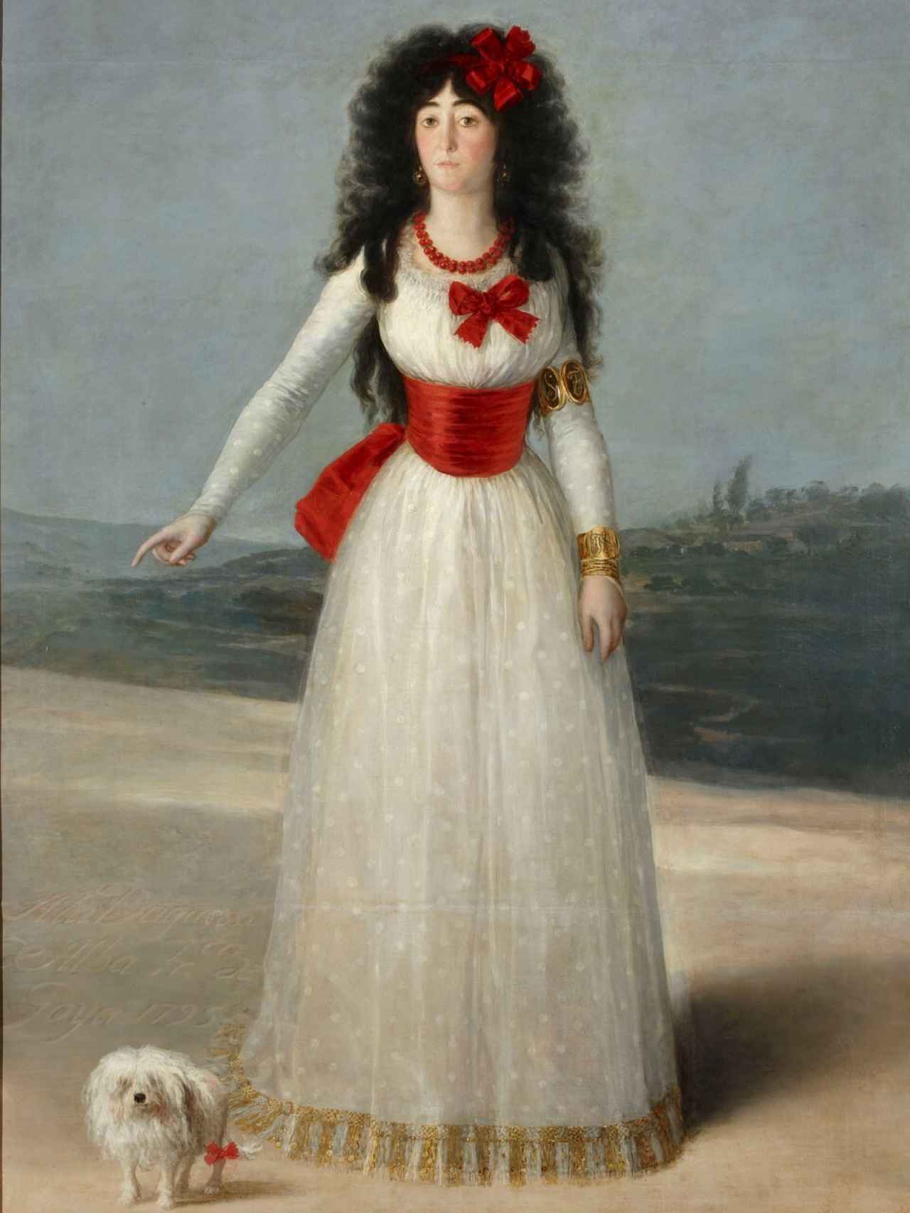 La duquesa de Alba de blanco. Goya