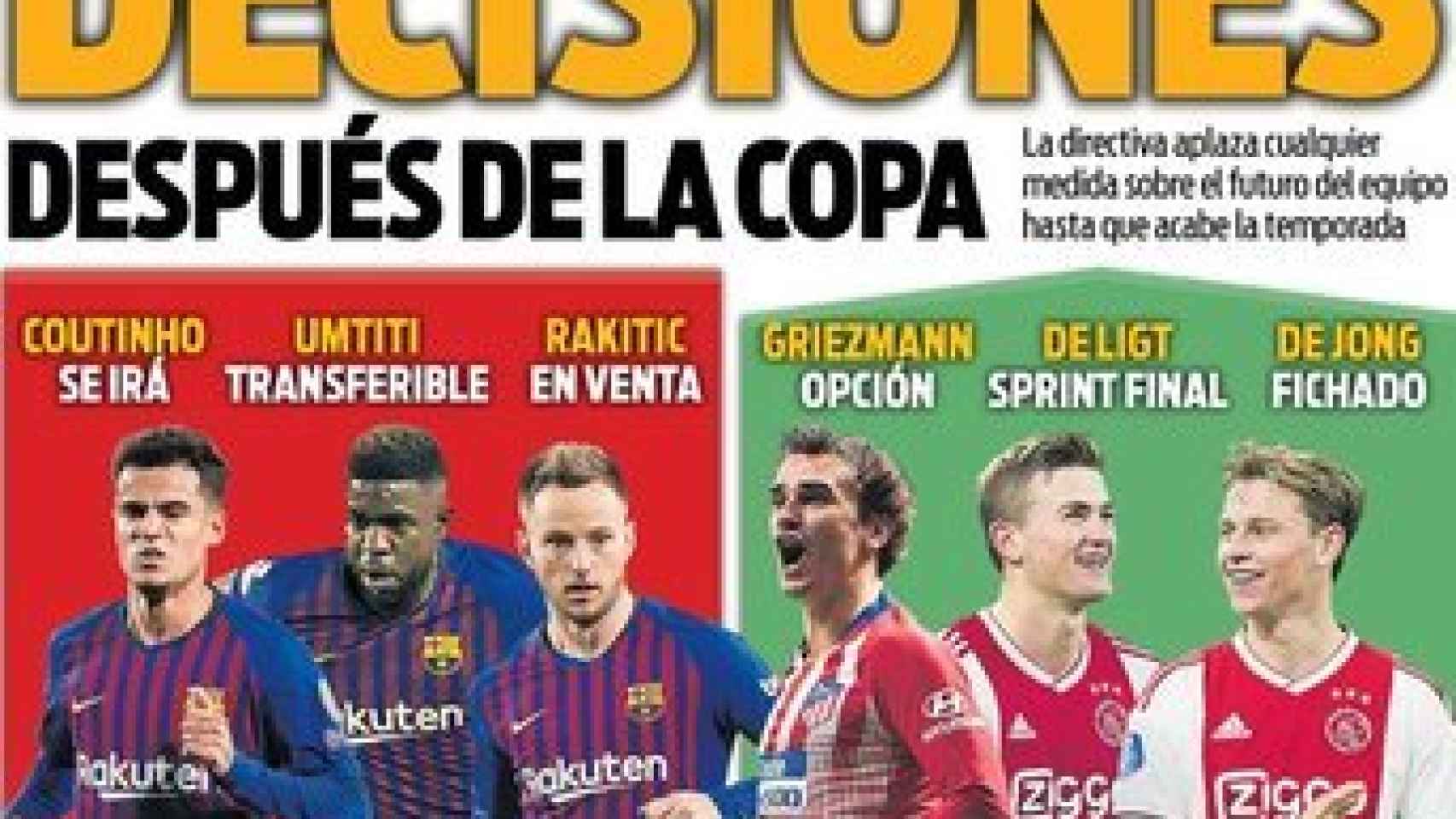 La portada del diario Sport (10/05/2019)