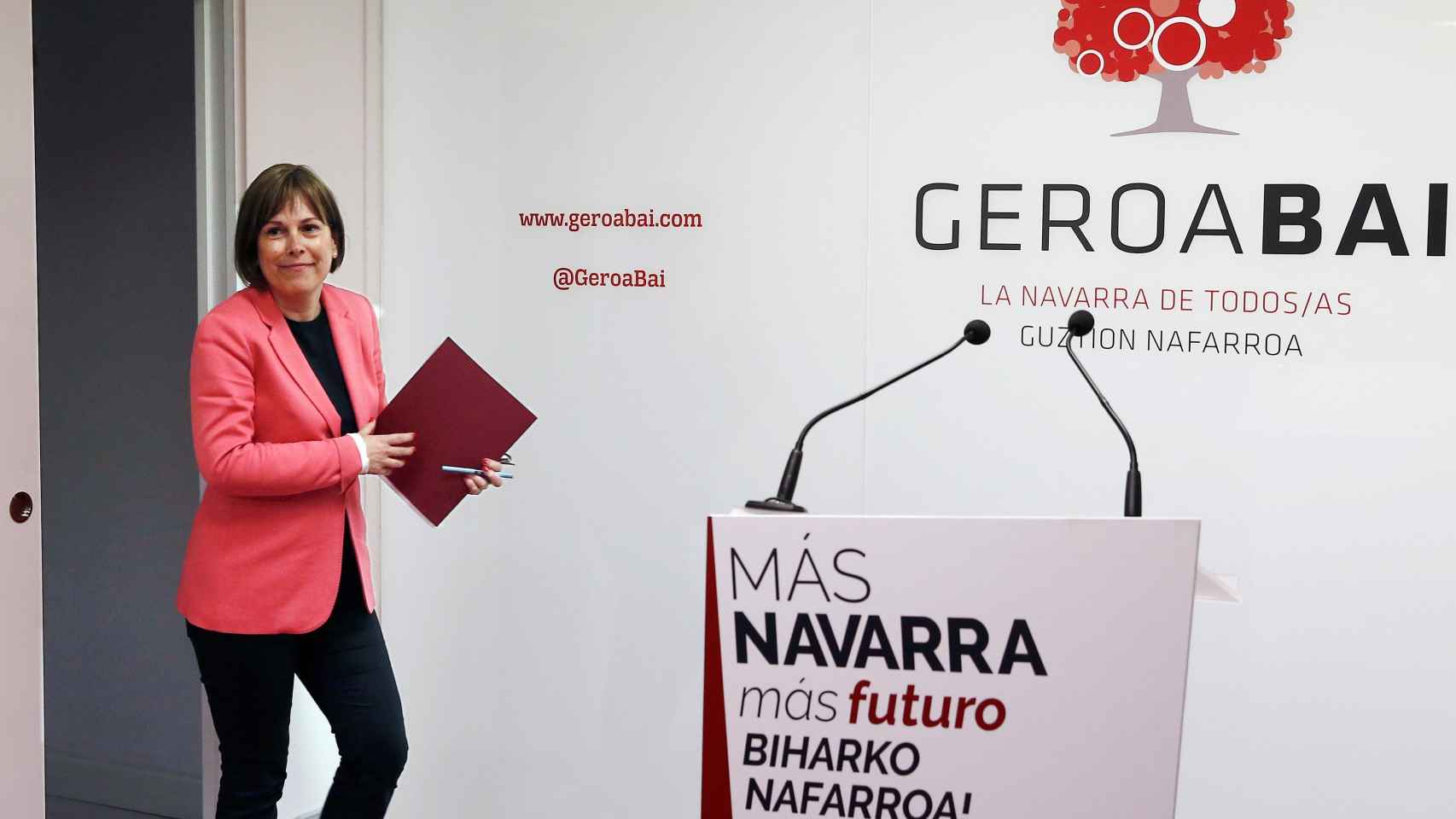 La actual presidenta del Gobierno de Navarra, Uxue Barkos.