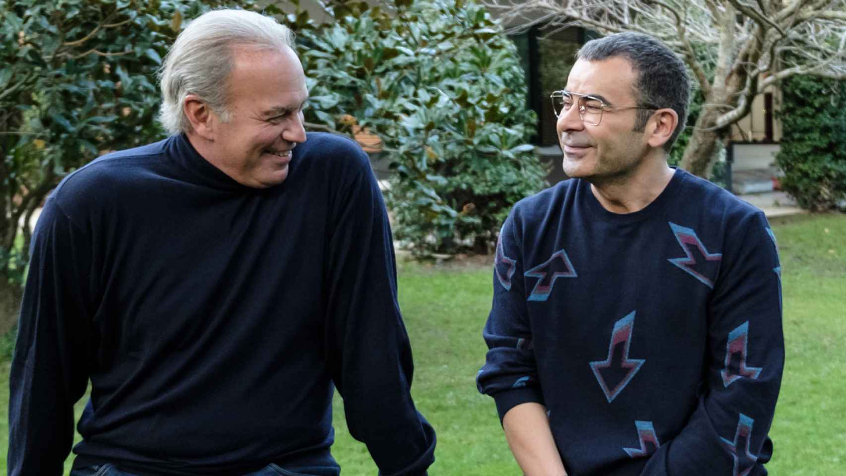 Bertín Osborne y Jorge Javier Vázquez durante la grabación de 'Mi casa es la tuya'.