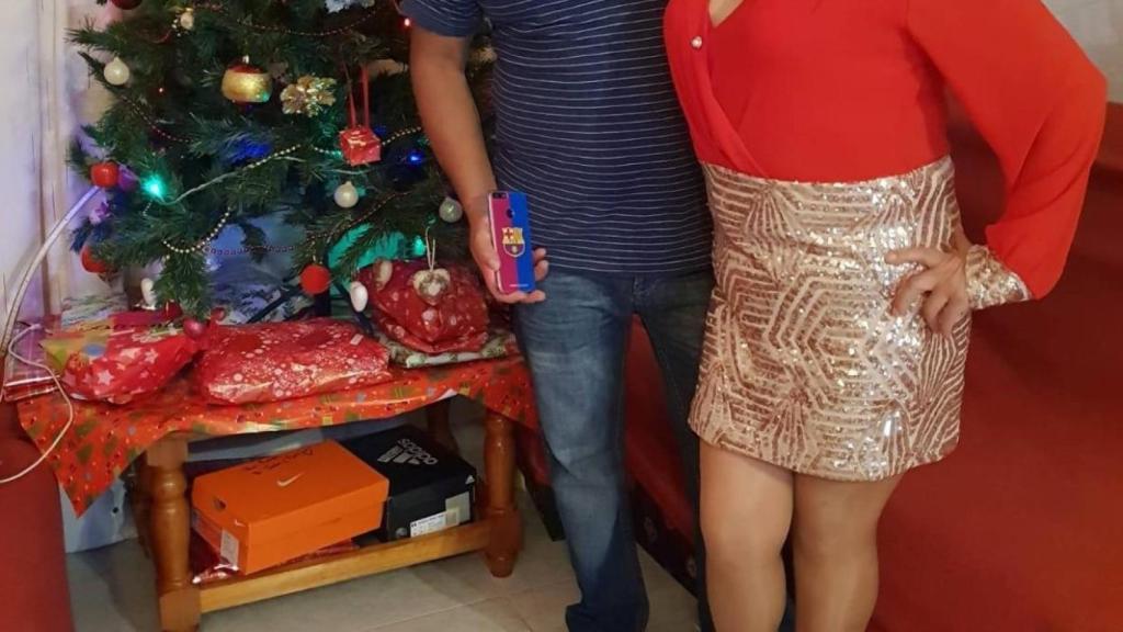 María Lourdes Mantilla junto a Marco Vinicio