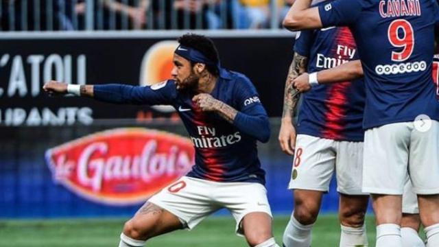 Neymar celebrando con el PSG. Foto: Instagram (@Neymarjr)