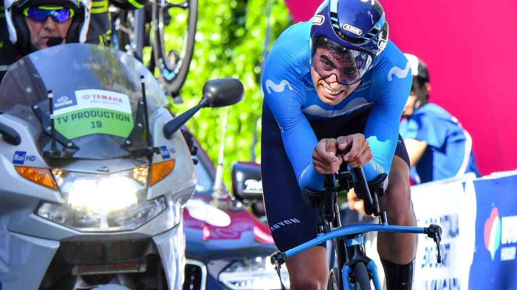 Mikel Landa, durante el Giro de Italia