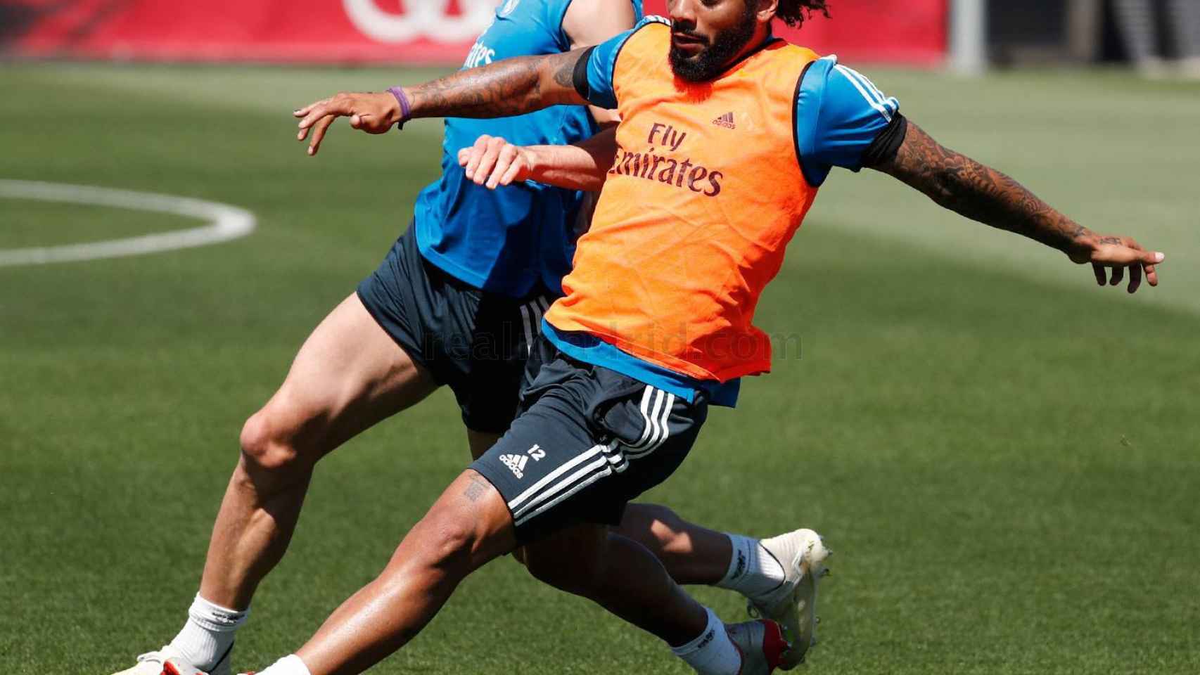 Marcelo y Bale se entrenan