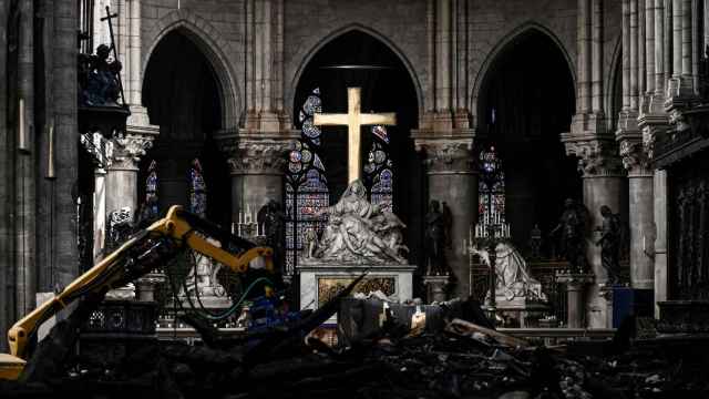 Primeras imágenes de Notre Dame un mes después del incendio