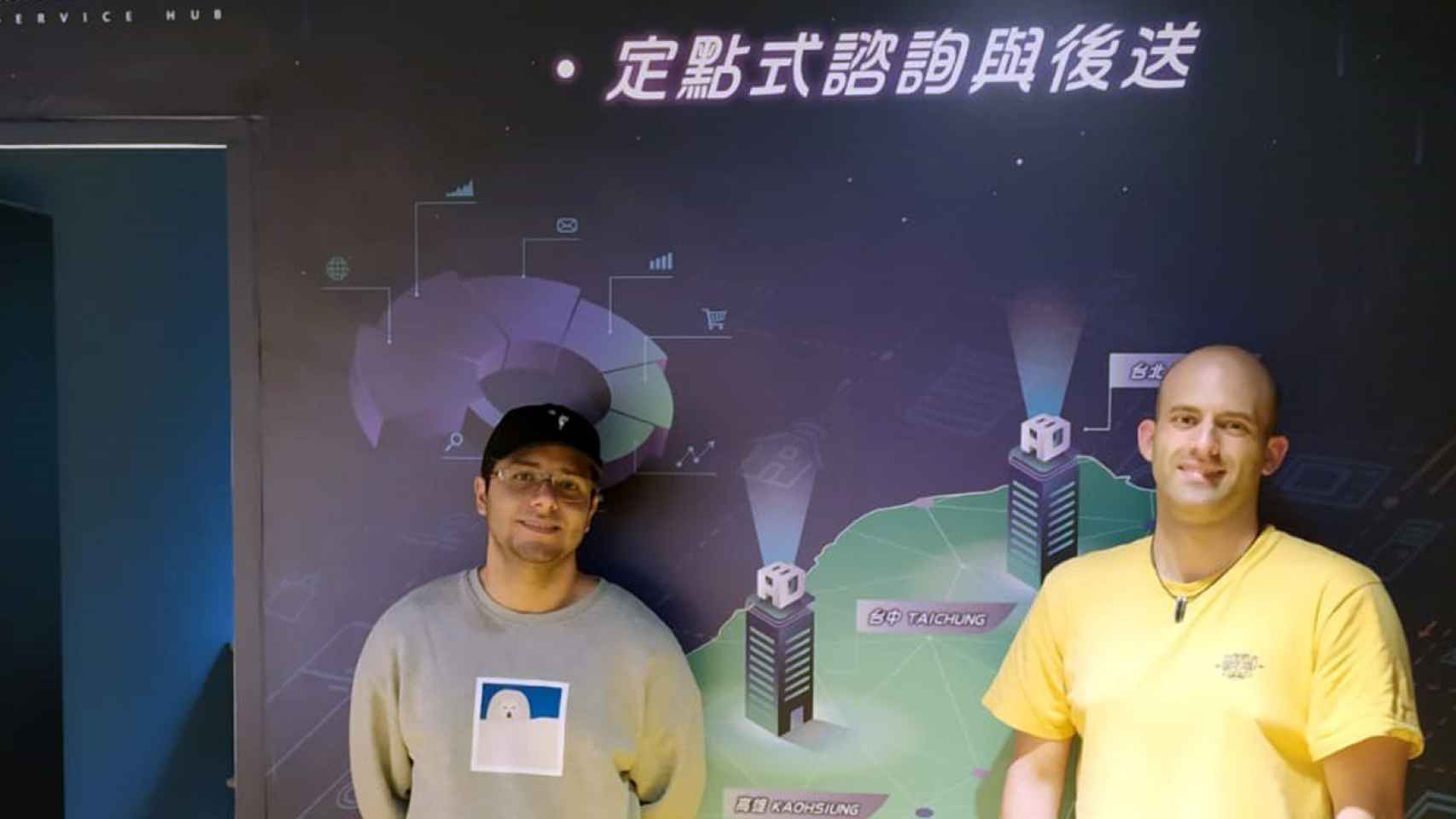 Óscar y Ramiro desde la incubadora china Hacking House.