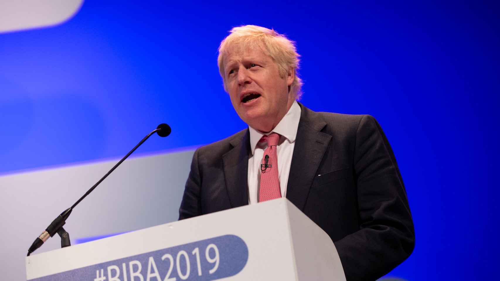Boris Johnson,  durante una conferencia en el British Insurance Brokers' Association.