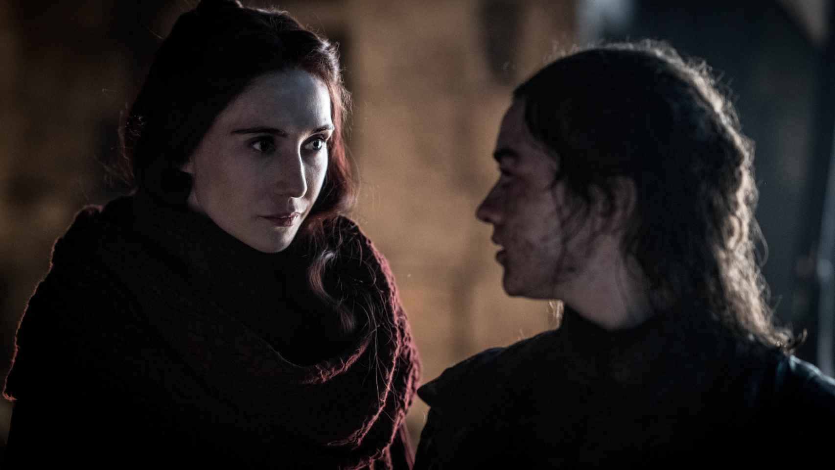 Melisandre y Arya Stark.
