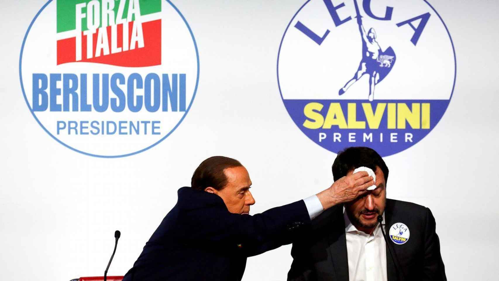 Berlusconi y Salvini, en una imagen archivo.