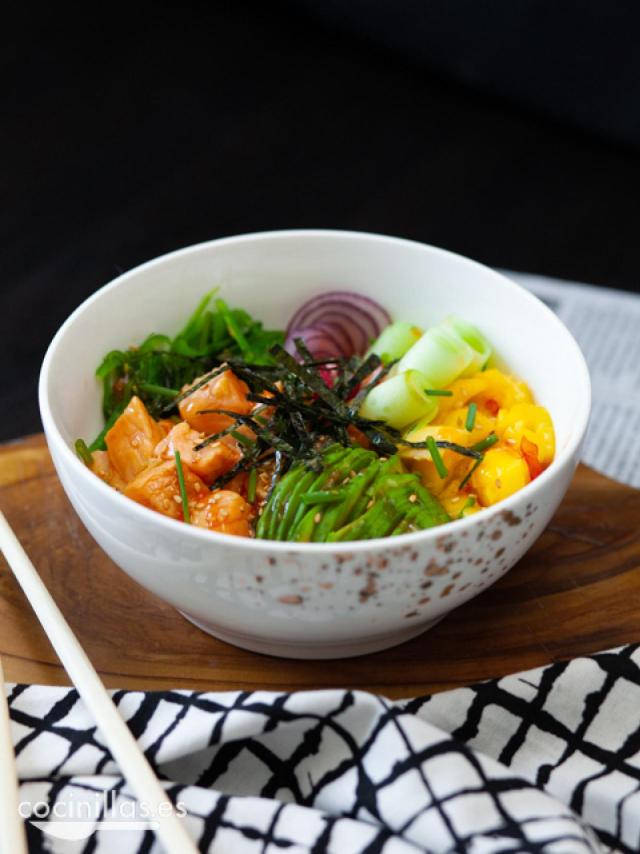Poké de salmón, la manera más fácil y rápida de preparar un poke bowl