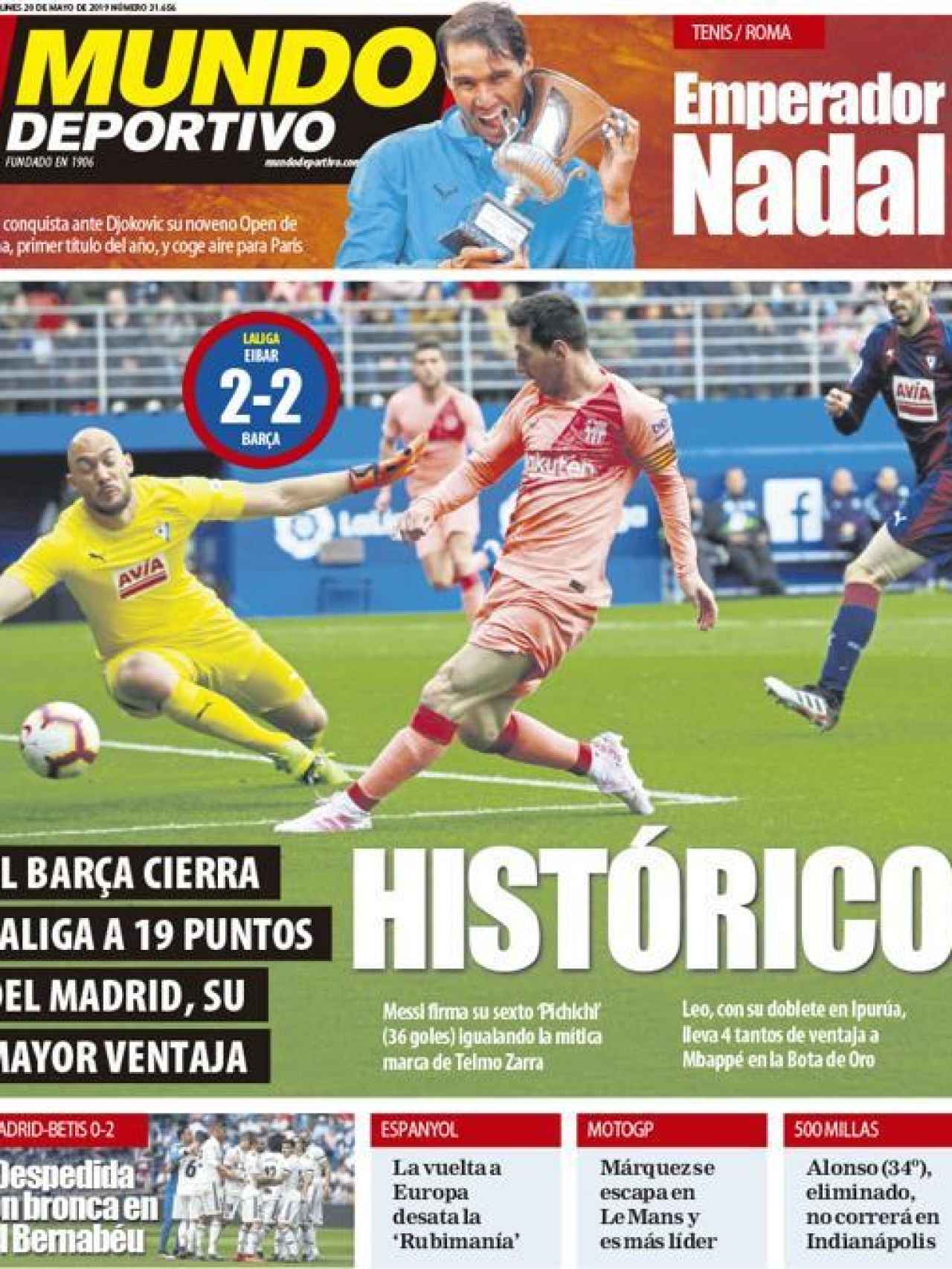 Portada Mundo Deportivo (20/05/2019)