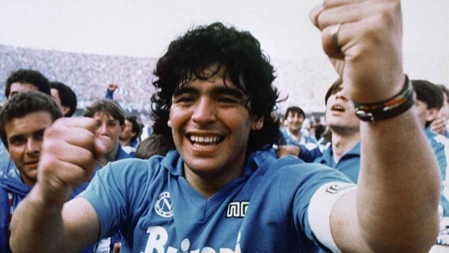 Maradona en el documental.