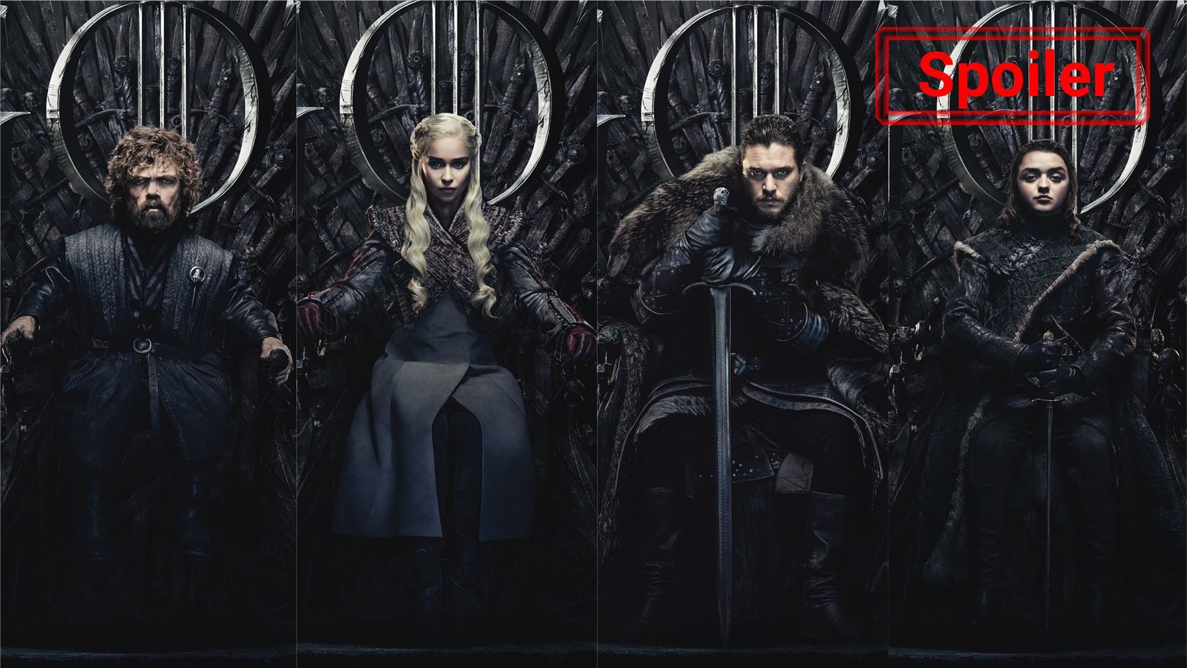 Tyrion, Daenerys, Jon y Arya.
