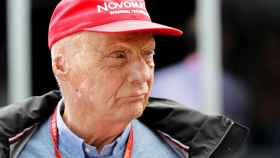 El tres veces campeón del mundo de F1, Niki Lauda.