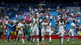 Los jugadores del Real Madrid se despiden del Santiago Bernabéu