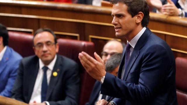 Rivera, durante una de sus intervenciones en el Congreso.