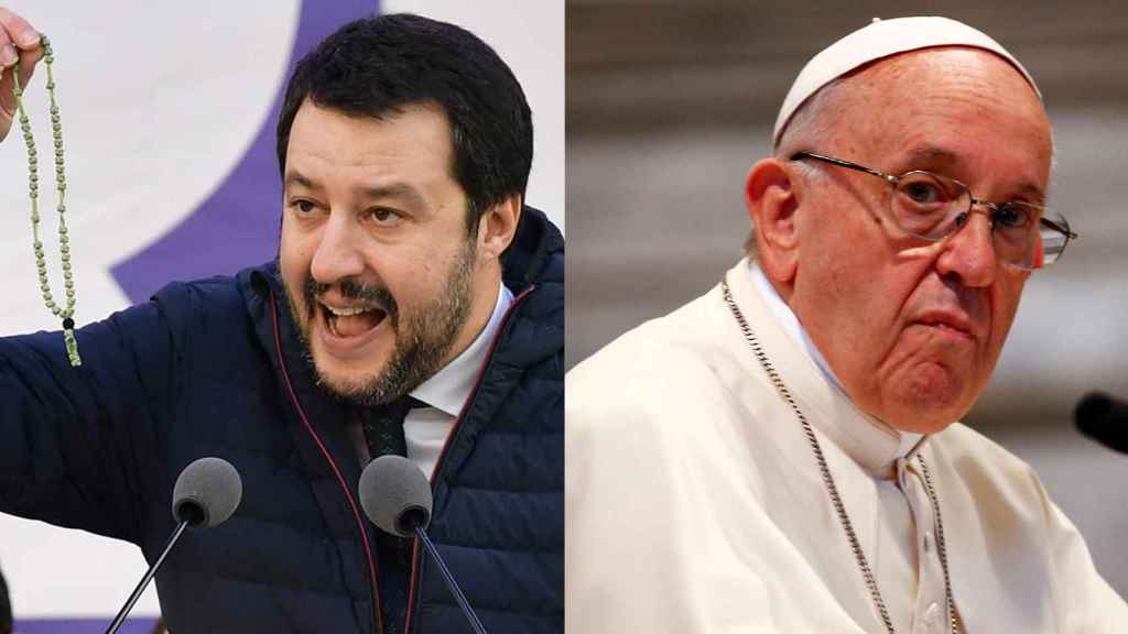 Salvini y el Papa Francisco