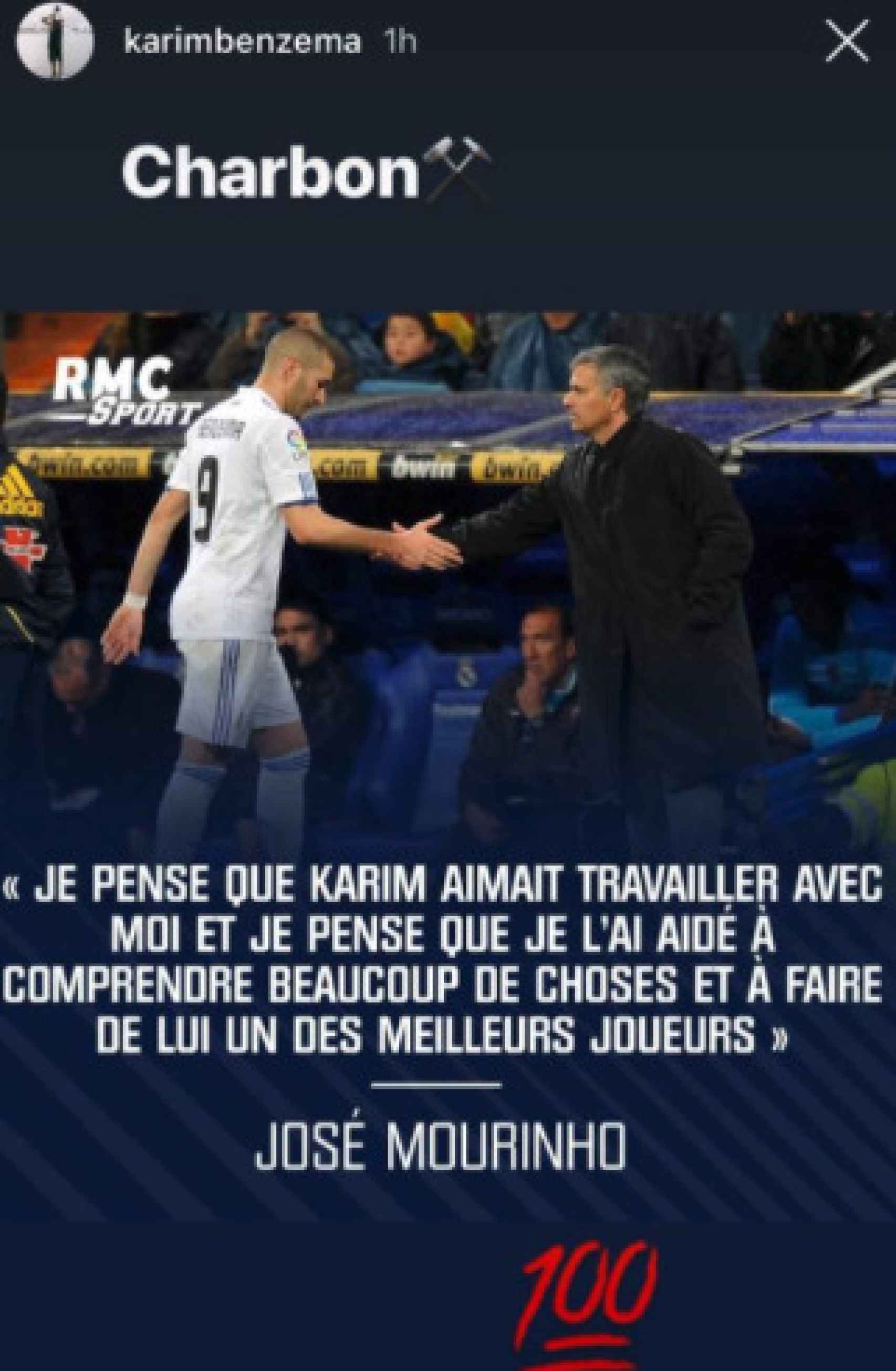 El mensaje de Mourinho a Benzema