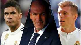 Varane, Zidane y Kroos