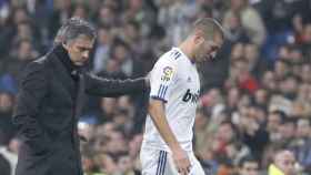 Mourinho y Benzema en el Real Madrid
