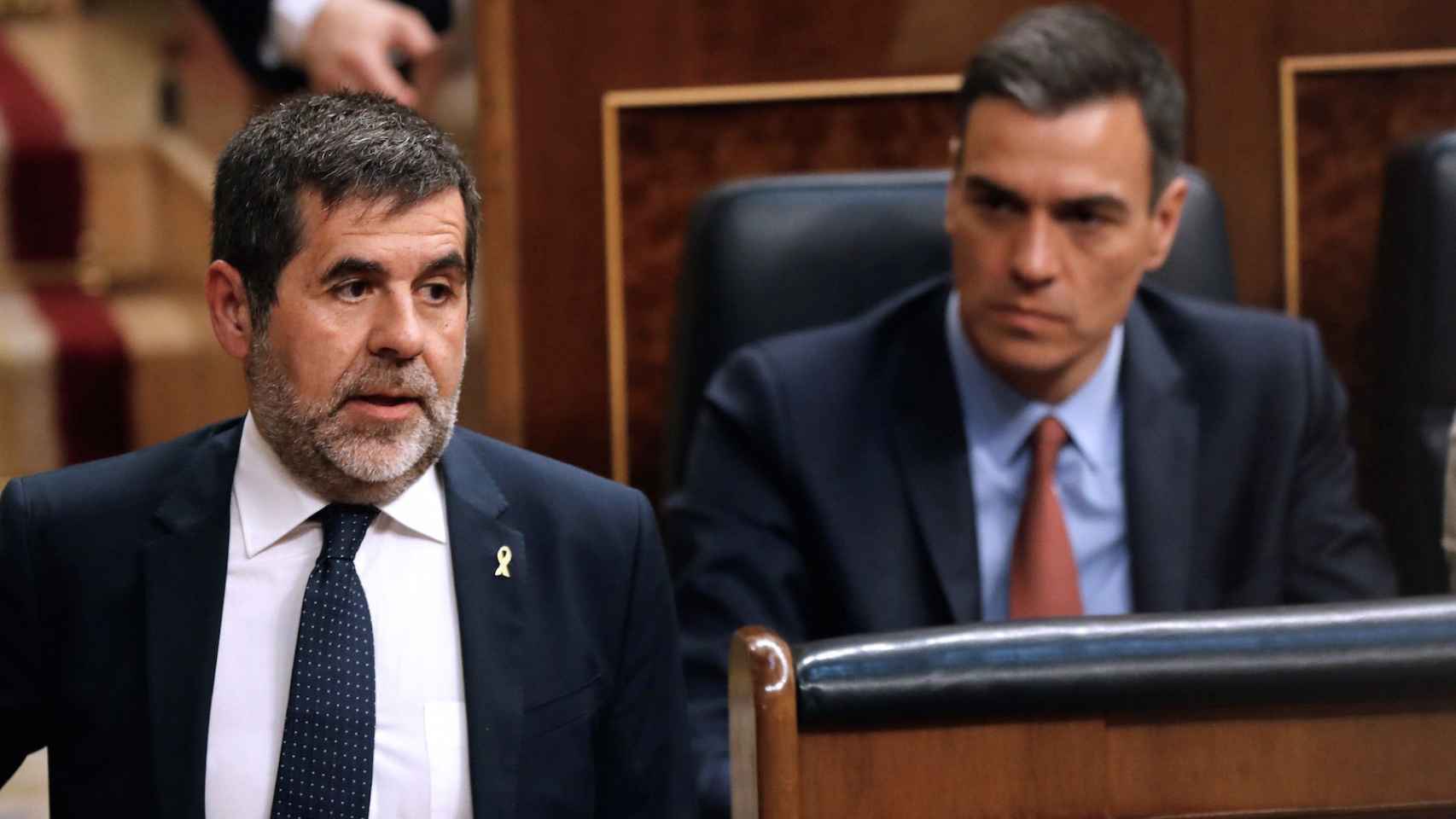 Jordi Sànchez el pasado martes, el día de la constitución de las Cortes Generales.