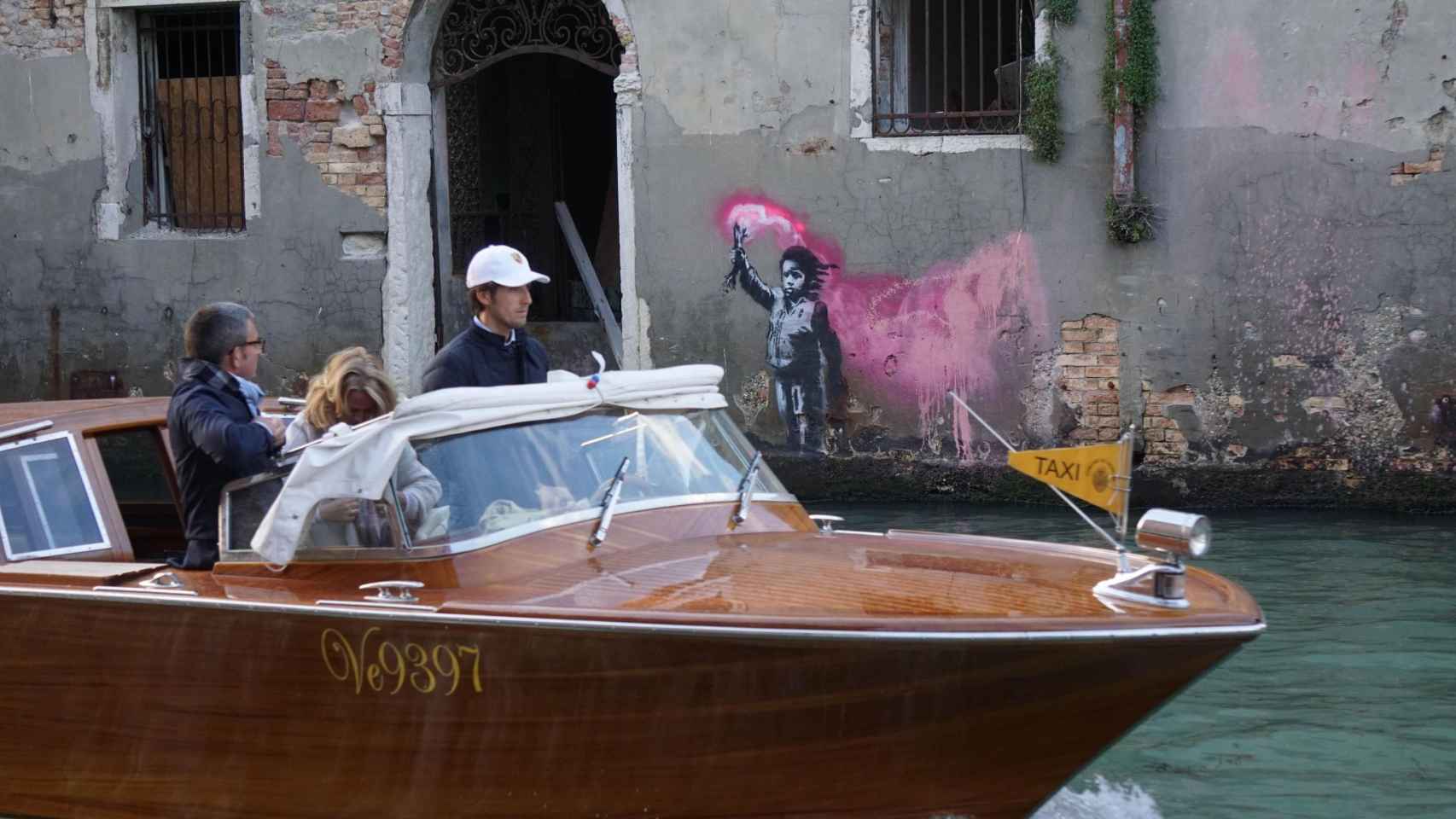 Nueva obra de Bansky en Venecia.