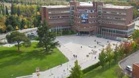 Vista aérea de la Facultad de Ciencias de la Universidad de Navarra.