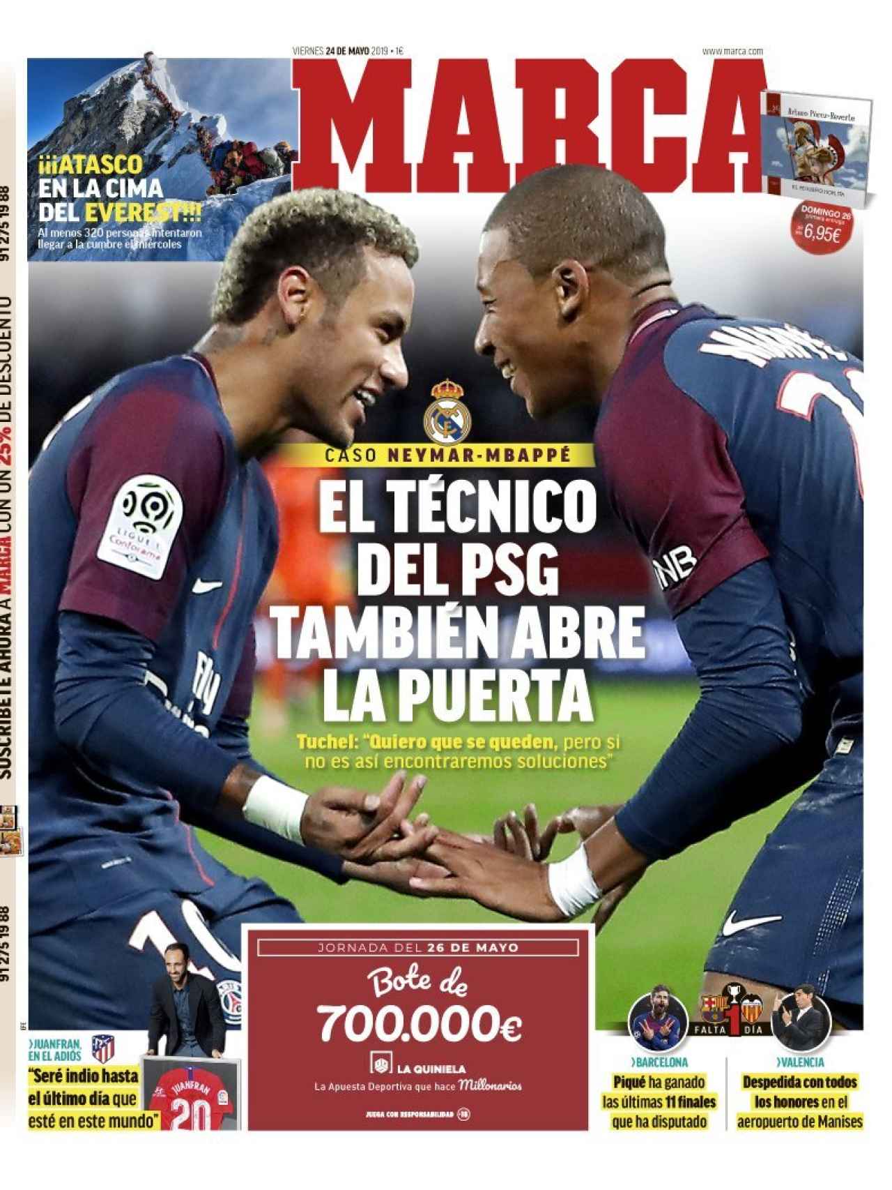 La portada del diario MARCA (24/05/2019)
