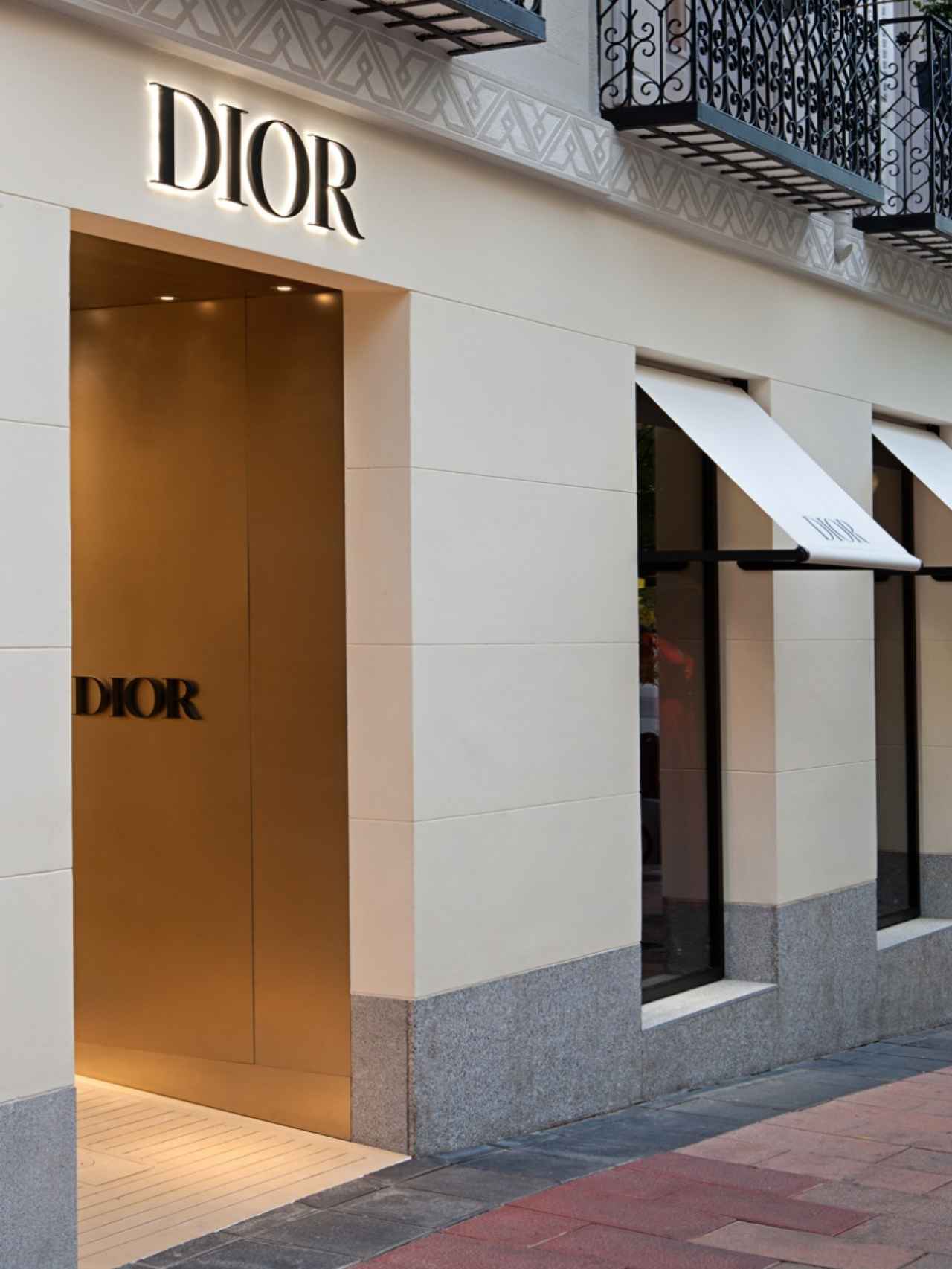 Boutique de Dior ubicada en Madrid.