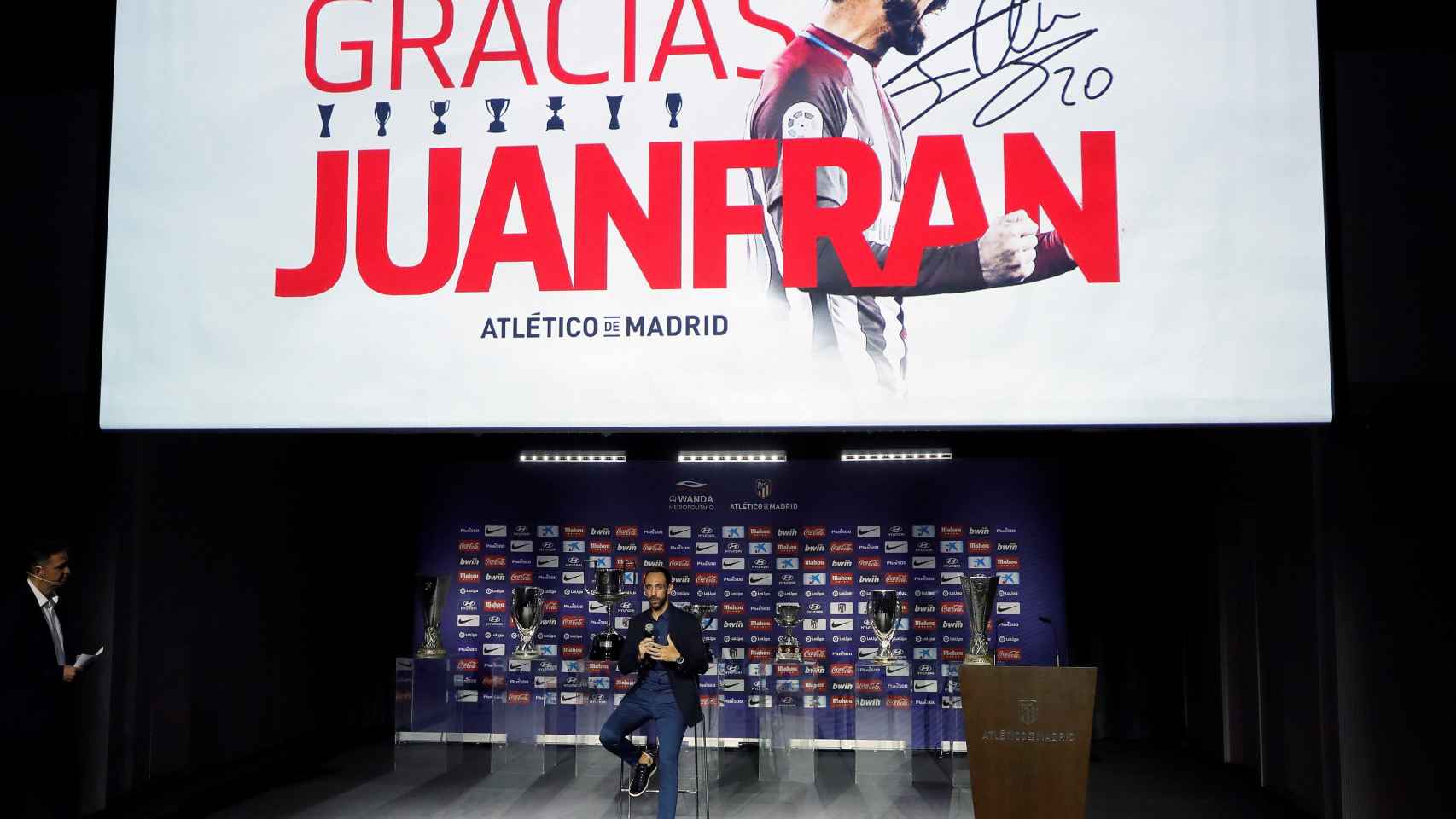 La despedida de Juanfran del Atlético de Madrid