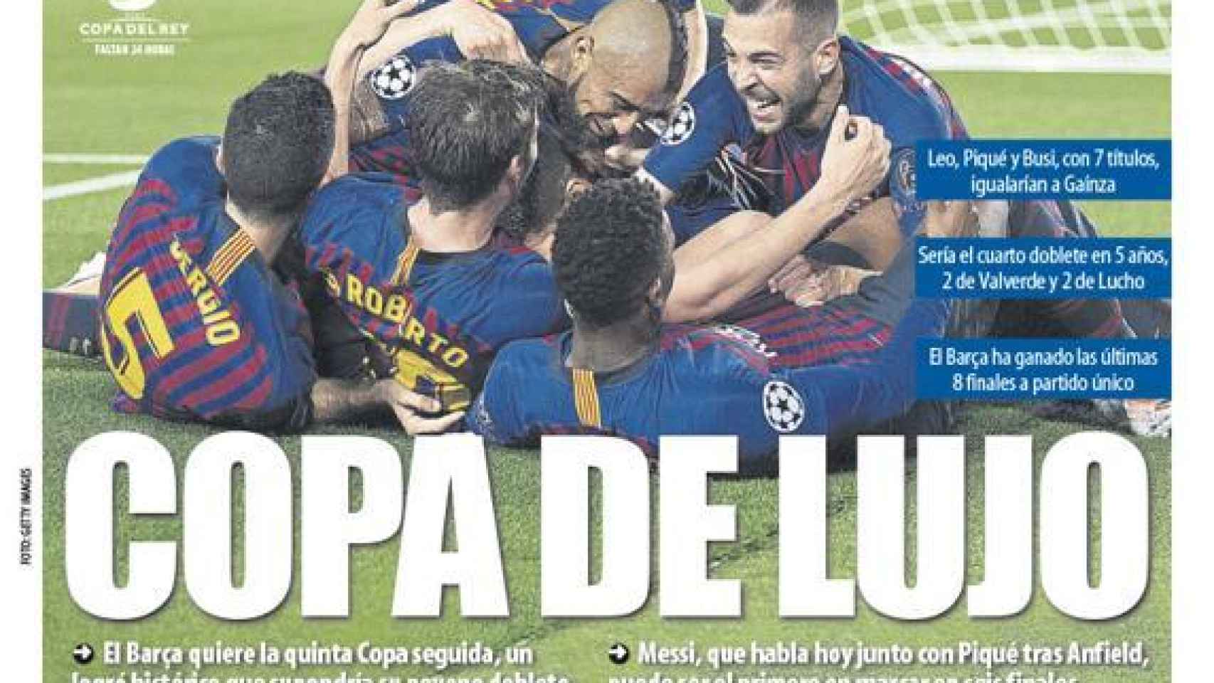 La portada del diario Mundo Deportivo (24/05/2019)