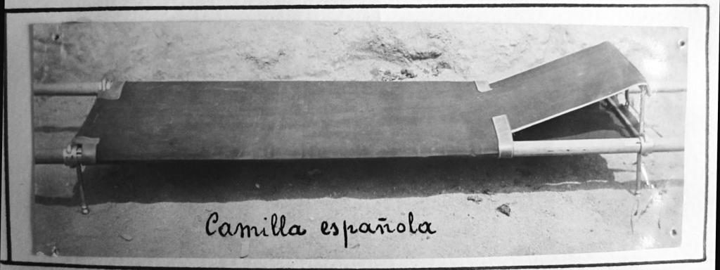 Camilla utilizada durante la Guerra Civil.