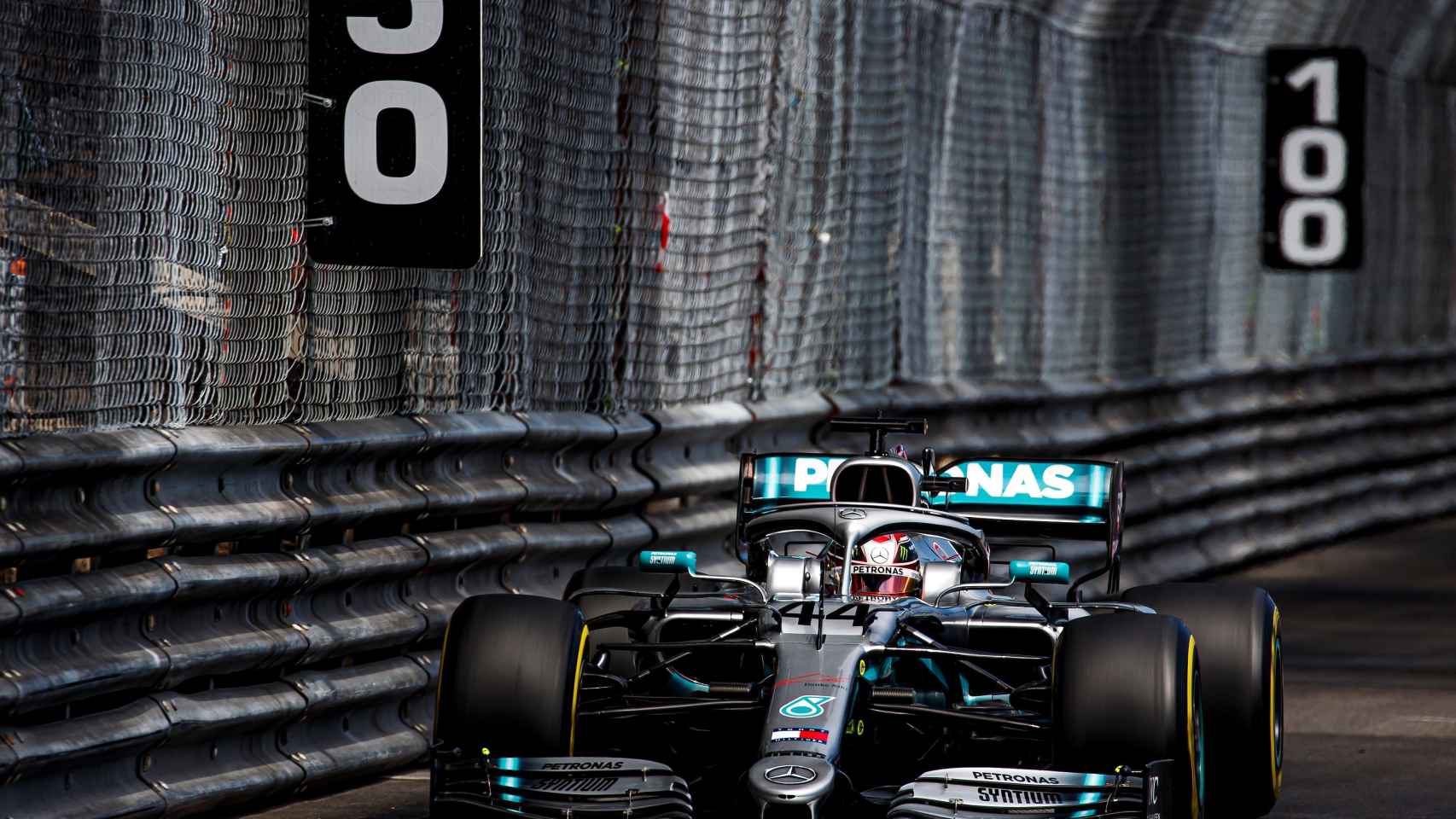 Hamilton, durante el GP de Mónaco