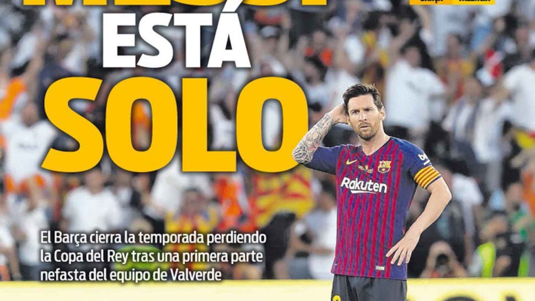 La portada del diario Sport (26/05/2019)